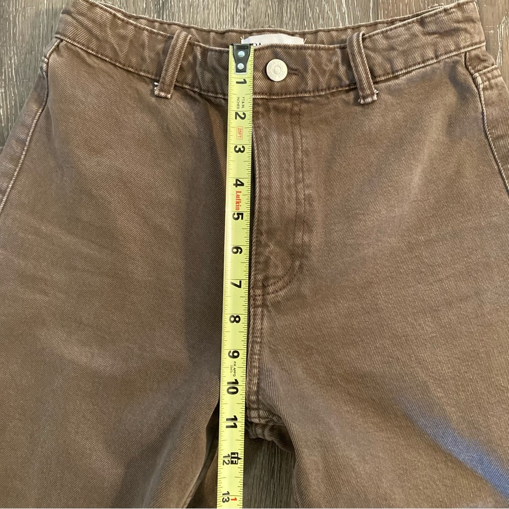 Zara Brown Wide-Leg Jeans - Picture 13 of 14